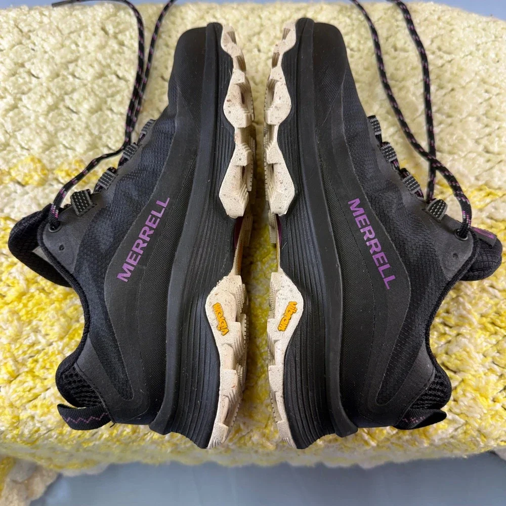 Merrell Moab Speed Womens Black Purple Hiking Shoes J135404 Size 7.5